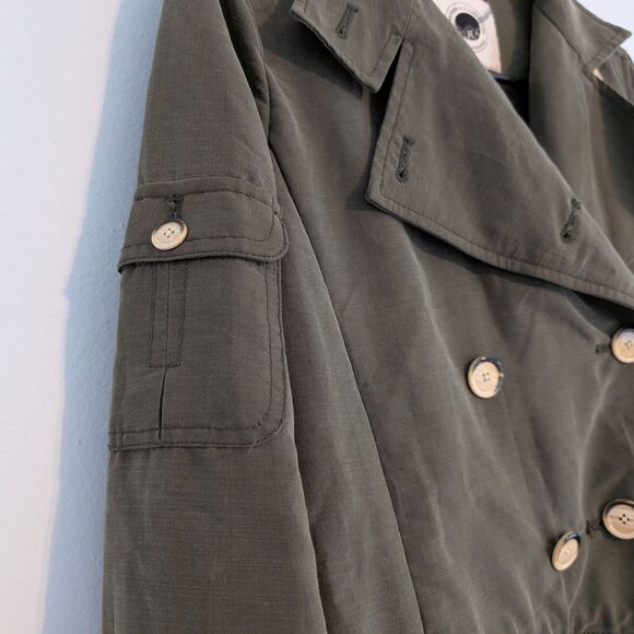 Anthro Daughters of the Liberation Jacket Utility Double Breasted Military 0 - Picture 4 of 10